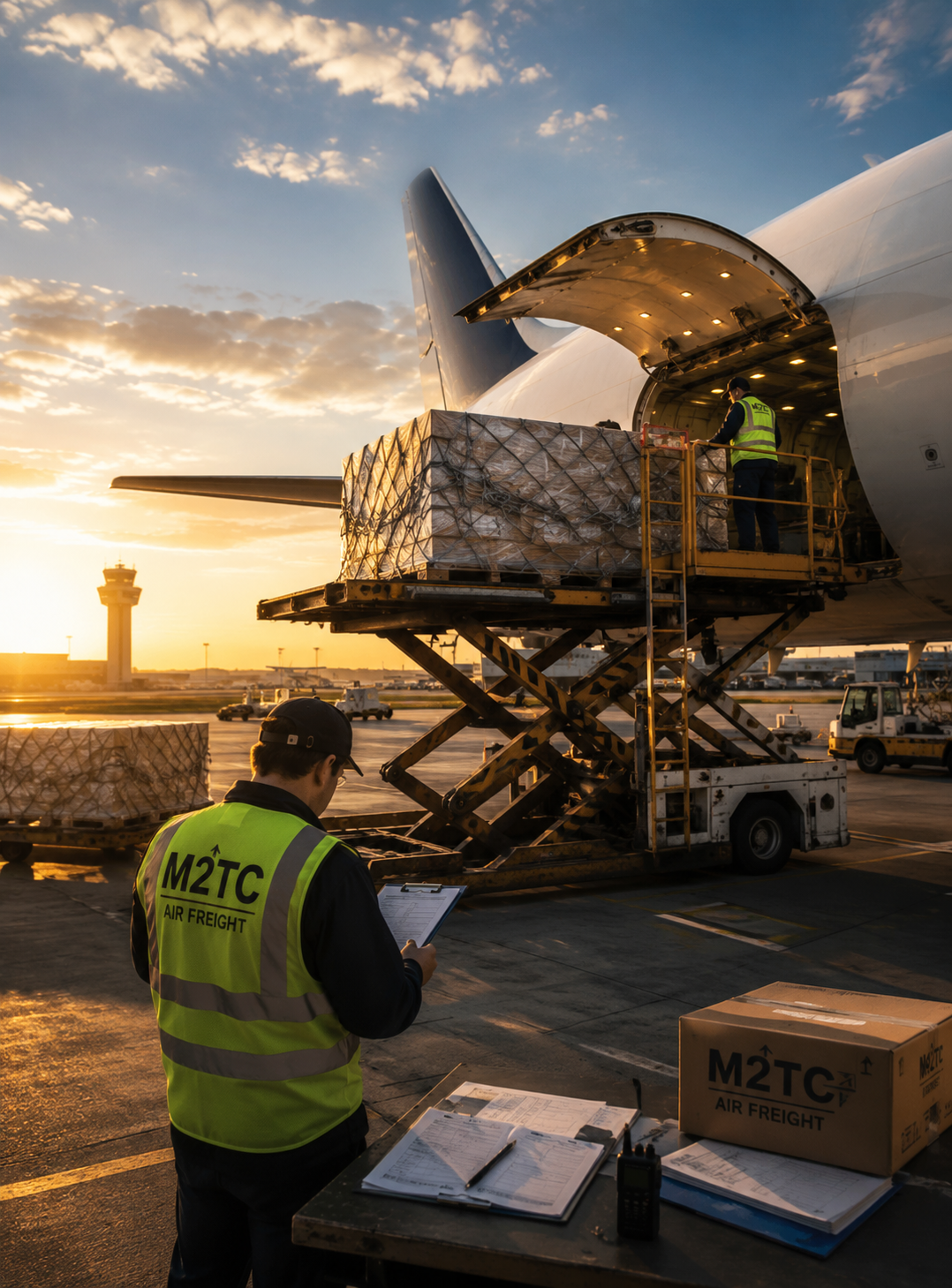 Air freight cargo handling at Casablanca airport