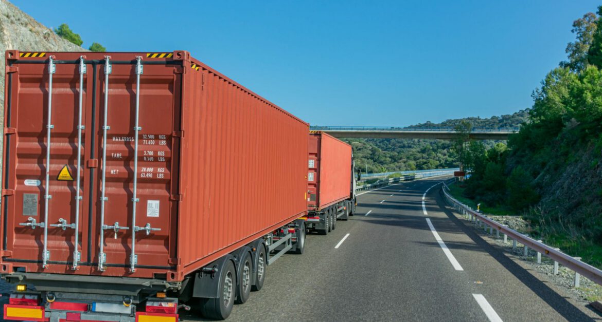 Road transport logistics truck Morocco cargo delivery